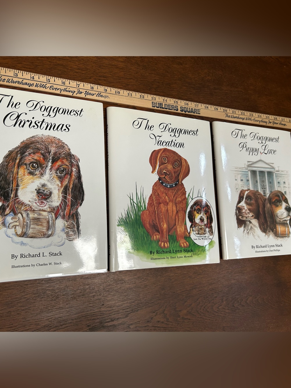 EDITOR SIGNED hardback editions: 1-Doggonest Vacation/ 2-Christmas/ 3-PuppyLove